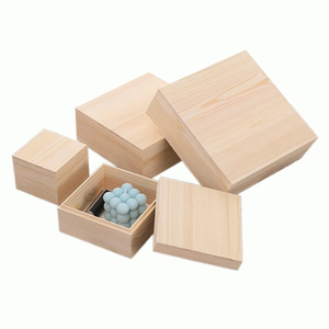High-End Classic Square Wooden Gift & Jewelry <b>Storage</b> <b>Boxes</b> Detachable Design for Business Art Organization Hand-Carved Wood - Product Image 3