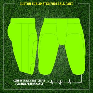 Conjunto de uniformes de fútbol americano por sublimación personalizada de alta calidad, uniformes de fútbol de poliéster, conjuntos de camisetas y pantalones de fútbol americano - Product Image 5