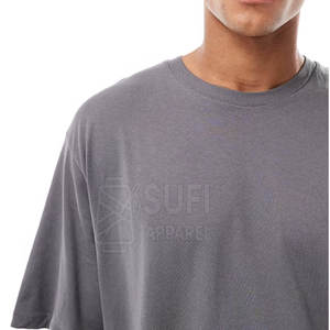 เสื้อยืดผู้ชายทรงโอเวอร์ไซส์ ผ้าคอตตอนถัก 100% ขนาดสั่งทำพิเศษ - เป็นมิตรกับสิ่งแวดล้อม ระบายอากาศได้ดี แห้งเร็ว แขนสั้น ผลิตตามสั่ง คุณภาพสูง - Product Image 4