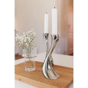 Bougeoir chic et élégant en acier inoxydable, parfait pour offrir une décoration intérieure et créer une atmosphère chaleureuse et romantique - Product Image 3