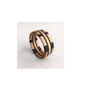 Wooden napkin rings Dark & Light Brown napkin ring Wedding Decorative bulk wholesale Round napkin ring - Product Image 1