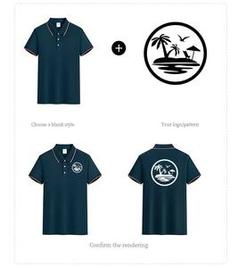 เสื้อโปโลคุณภาพสูง ออกแบบโลโก้ได้ เสื้อโปโลผ้าคอตตอนผสมสแปนเด็กซ์ แขนสั้น ทรงโอเวอร์ไซส์ เสื้อยืดโปโลเรียบง่ายสำหรับผู้ชาย - Product Image 6