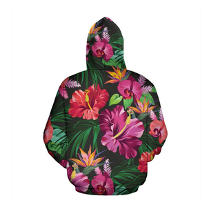 Sudadera con capucha de calavera floral para hombres y mujeres, sudadera de calle atrevida con diseño botánico vibrante y ajuste cómodo - Product Image 4