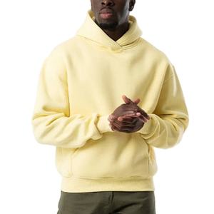 Sweats à capuche pour hommes Oversize Heavyweight Vintage Boxy Cropped Hoodie Blank Streetwear Oversized basics Hoodie - Product Image 5