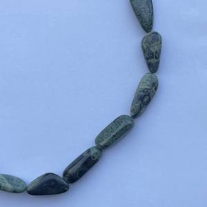 10mm 12mm 14mm Naturel Vert Kambaba Jaspe Lisse Tumble Gemstone Perles Collier AAA Grade IGI Certifié Unisexe En Gros En Vrac - Product Image 3