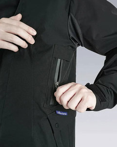 Chaqueta de Moda Techwear Personalizada al por Mayor para Hombre 2026 |   Chaqueta Cortavientos Impermeable con Capucha Negra Transpirable para Uso Urbano - Product Image 3