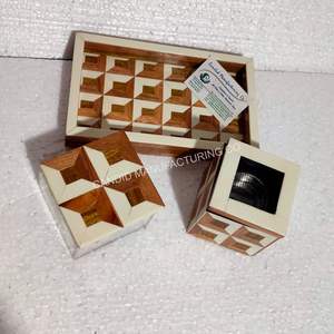 Juego de Mubkhar de Nácar de Alta Calidad, Material Orgánico, Bandeja con Incrustaciones, Quemador de Incienso, Soporte para Bakhoor, Artesanía Natural Árabe - Product Image 2