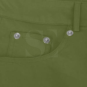 Venta al por mayor transpirable, ropa de calle personalizada, pantalones vaqueros acampanados apilados, pantalones desgastados holgados verdes, pantalones vaqueros acampanados apilados Vintage - Product Image 6