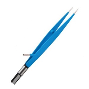 Pince bipolaire à angle droit de précision chirurgicale affinée avec pointe de 1.0mm longueur de 20.0cm idéale pour les procédures - Product Image 5