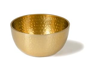 Cuenco clásico de metal pulido multiusos para servir ensaladas, aperitivos o mezclar ingredientes con un toque moderno - Product Image 3