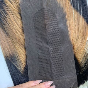 Vente chaude pour Brown HD Double Dessiné pour pour Perruque Os Style Droit 100% Vietnam Cheveux Humains Dentelle Transparente - Product Image 5