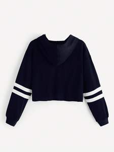 Sudaderas Cortas de Invierno para Mujer con Logotipo Personalizado al por Mayor, Diseño con Capucha en la Parte Delantera, Poliéster/Algodón de Alta Calidad, Servicio OEM, Más Vendidas - Product Image 2