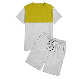 Ensemble de deux pièces de haute qualité 2026, fitness, jeunes et adultes, mode estivale, décontracté, ajusté, t-shirt et short pour homme - Product Image 3