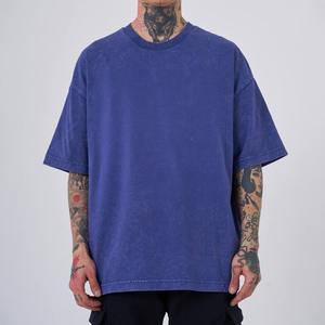 T-shirt homme oversize Muscle Fit T-shirt 100% coton délavé à l'acide de haute qualité pour homme coupe ample imprimé - Product Image 1