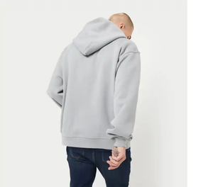 Sweat-shirt à capuche surdimensionné en laine pour homme, doublé, imprimé sur mesure, écologique, de haute qualité - Product Image 1