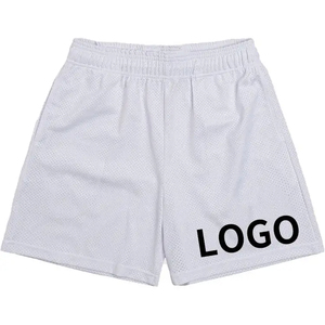 Custom Men's Basketball Fitness Jogger Blank Elastic Waist Double <b>Layer</b> Mesh Shorts Athletic Streetwear Sports Nets Shorts - Product Image 3