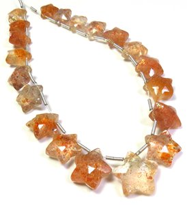 8.5ที่มีคุณภาพสูง \ "ลูกปัดธรรมชาติสีรุ้งอัญมณีเหลี่ยมเพชรพลอย9.5-14มม. 20ชิ้นหินอัญมณีสีส้มเพชรอัญมณีหลวม" - Product Image 2