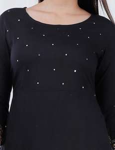 Newest Muslim Women's Traditional <b>Silk</b> Kurta <b>Maxi</b> <b>Dress</b> Knee-Length Stretchable & Quick Dry - Product Image 3