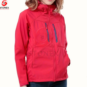 เสื้อแจ็คเก็ตซอฟต์เชลล์สำหรับผู้หญิงไซส์ใหญ่ น้ำหนักเบา คุณภาพพรีเมียม กันน้ำ กันลม ขายดี - Product Image 4