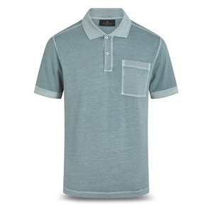 Venta al por Mayor Directa de Fábrica, Tela de Punto Personalizada Bordada, Suave y Transpirable, 220g, Patrón Sólido, para Camisas de Hombre de Manga Corta - Product Image 1
