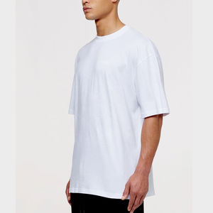 T-shirts surdimensionnés pour hommes Coupe ample Style streetwear moderne 100% coton Toucher doux Écologique Vêtements décontractés pour tous les jours - Product Image 5