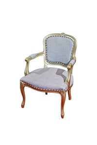 Ensemble de table basse moderne à 2 chaises en bois massif durable Louis Luxury Mid-Century pour meubles de salon à la maison - Product Image 6