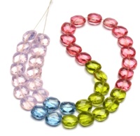 Perles de quartz facettées multicolores de 8 mm, brin de 14 pouces, pierres précieuses œil de tigre et agate certifiées par un tiers pour la fabrication de bijoux