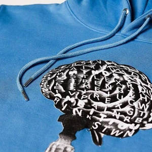 Sudaderas con capucha con estampado de soplo cómodas de alta calidad para jóvenes Ropa informal de patrón sólido de nuevo estilo para invierno - Product Image 3