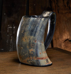 Mug en corne de buffle durable, mug à bière en corne, style nautique, qualité supérieure, mug en corne noire, vente chaude - Product Image 1