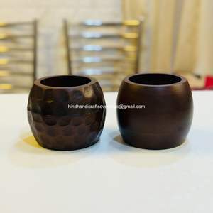 เทียนหอมในโถไม้ลายตอก ใช้ตกแต่งบ้าน ผลิตและจัดจำหน่ายโดย HHO - Product Image 2