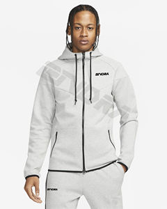 เสื้อฮู้ดพิมพ์ลายพัฟยูนิเซ็กซ์สำหรับผู้ชาย500 GSM เสื้อครอปเฮฟวี่เวท3D พิมพ์ลายพัฟโลโก้ออกแบบได้ตามต้องการ - Product Image 1