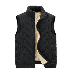 New Plus Size <b>Men's</b> Vest Solid Color Casual Lamb <b>Wool</b> Sleeveless Jacket Vest Autumn/Winter Wear Waist <b>Men's</b> Vest <b>Waistcoats</b> - Product Image 4