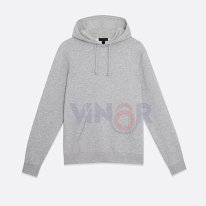 Directo de fábrica al por mayor 300gsm 80% Algodón sólido Regular Fit clásico en blanco pulóver Sudadera con capucha logotipo personalizado bordado térmico hombres - Product Image 2