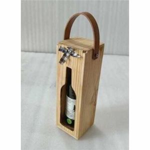 Caja de almacenamiento de botellas de vino de madera sin terminar de lujo de la mejor calidad, tamaño de diseño personalizado para el hogar, forma rectangular de aniversario de boda - Product Image 2