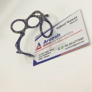 สร้อยข้อมือสเตนเลสสตีลเคลือบสีฟ้าเหมาะกับชายและหญิงมีหลายจุดพร้อมไข่มุกสำหรับเป็นของขวัญ - Product Image 3
