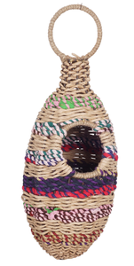 Nids naturels rouges oiseaux ronds décoratifs tissés à la main suspendus nid d'oiseau d'herbe naturelle pour la maison nids d'oiseaux créatifs - Product Image 6