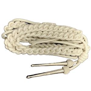 Cordon de robe uniforme OEM cordons d'épaule personnalisés or métallique avec embouts en laiton artisanat tricoté à la main disponible en vrac - Product Image 2