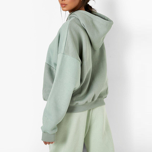 100% coton français éponge surdimensionné dames sweats à capuche nouveau femmes sweat à capuche coupe ample Streetwear pour printemps hiver grande taille - Product Image 3