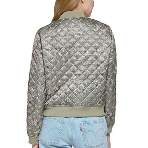 Blouson d'hiver pour femme, nouvelle mode, manches longues, décontracté, fermeture éclair, respirant, chaud, rembourré en coton, tricoté, écologique - Product Image 2