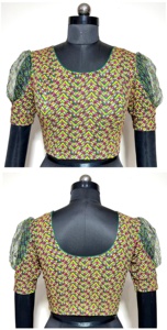 Moderne Beau Noeud Avant Ouvert Motif Modeste D'été Formelle Blouse Doux Soie Brodé Imprimé Prêt-à-Porter Top - Product Image 5