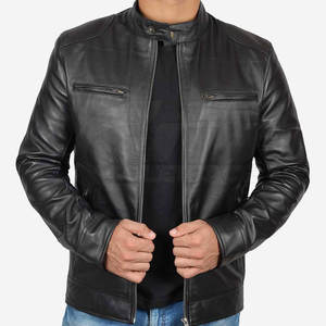 Chaqueta de cuero a precio económico, chaqueta de cuero de súper calidad, chaqueta de cuero con color personalizado para hombre - Product Image 3
