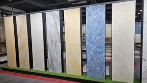 Azulejos clásicos de porcelana rústica brillante de 600x600mm, 9mm de espesor, piedra antibacteriana resistente al ácido, mármol, patrón de ónix, antideslizante - Product Image 4