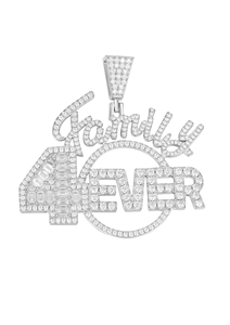 Colgante Familiar Personalizado de Oro de 14K y Chapado en Rodio con Moissanita VVS, Regalo para Siempre - Product Image 4