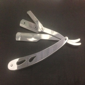 Lame de rasoir à manche en plastique pour hommes pour le rasage de la barbe et des aisselles-Accessoires de barbier - Product Image 6