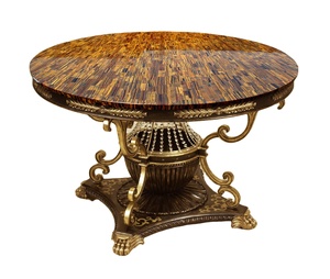 Tiger Eye Gemstone Dining <b>Table</b> <b>Top</b> Solid Traditional Design Stone Countertop for Kitchen Home or Hotel with Polished Finish - Product Image 1
