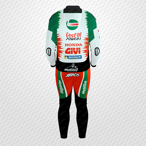 Johann zarco ชุดจั๊มสูทมอเตอร์ไซด์, 1ชิ้นทำจากหนังวัว/จิงโจ้สำหรับขี่มอเตอร์ไซด์ - Product Image 3