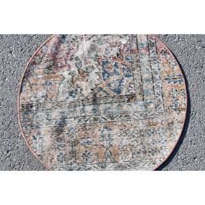 Alfombra Vintage Beige Azul 2,3x2,3 pies Alfombras Turcas - Product Image 5