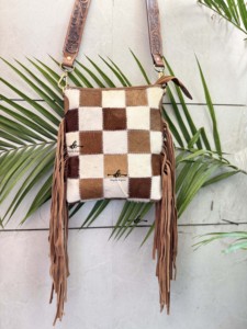 Sac à franges en cuir de vachette à motif occidental sculpté à la main beaux sacs de soirée de créateur pour femmes à usage multiple - Product Image 4