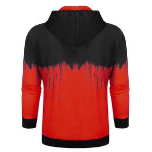 เสื้อฮู้ดพิมพ์ลายนูนสีพื้นย้อมสีสองโทนสี ODM กันลมมีฮู้ดระบายอากาศสำหรับผู้ชาย100% ผ้าฝ้ายขนาดพิเศษซิปเต็ม - Product Image 2