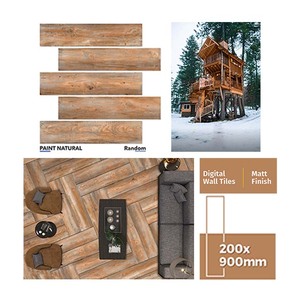 Azulejos de pared digitales de cerámica de 200x900mm de diseño Natural moderno, azulejos de tablón de madera para baño, decoración Interior del hogar - Product Image 5